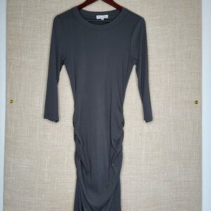 Michael Stars Long and Sexy Blue Grey dress